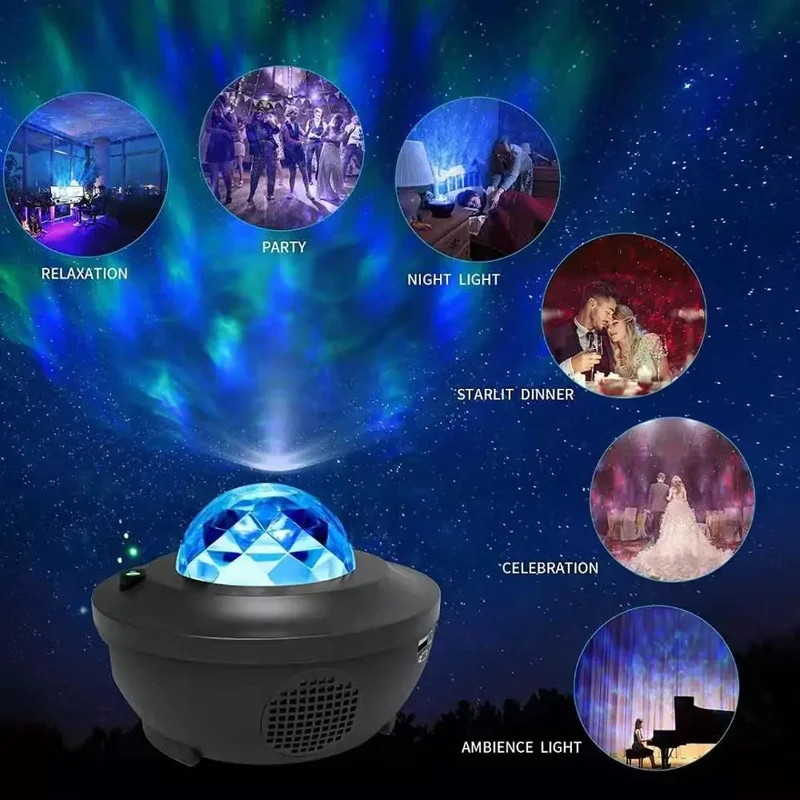 Galaxy-LED-Lautsprecher-Projektor-Licht