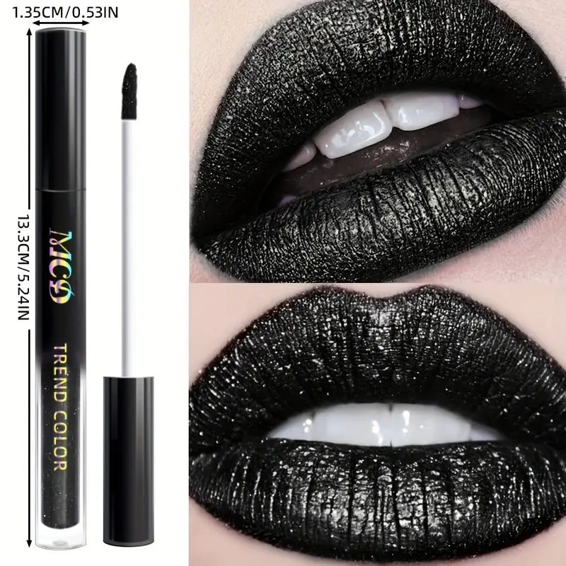 DarkGlam Lipgloss – Schwarzer Glanz-Lipgloss, langanhaltend & nicht klebrig