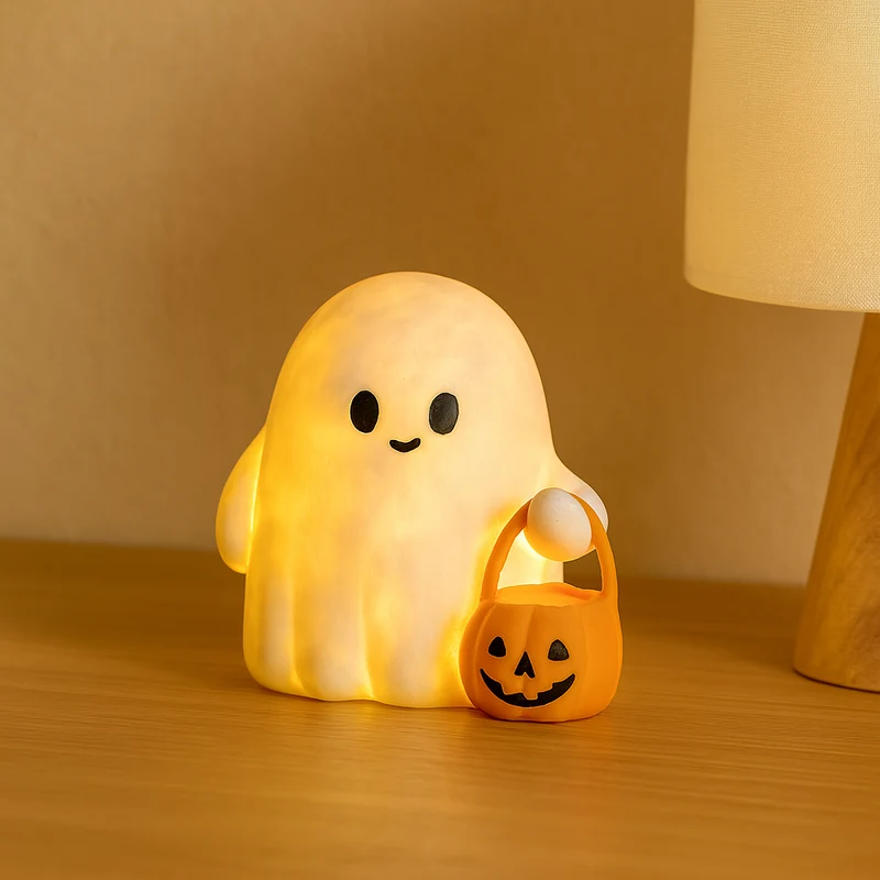 Halloween-Kürbis aus Harz – Dekoratives Tischornament