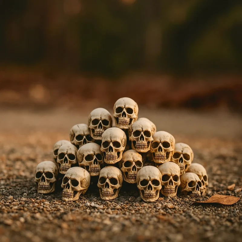 Mini-Skulpturen-Set – 30/50/100 Figuren für Halloween und Gartendekoration