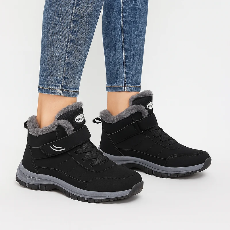 Ivy | Plüschgefütterte Winter-High-Top-Schneesneaker für Damen
