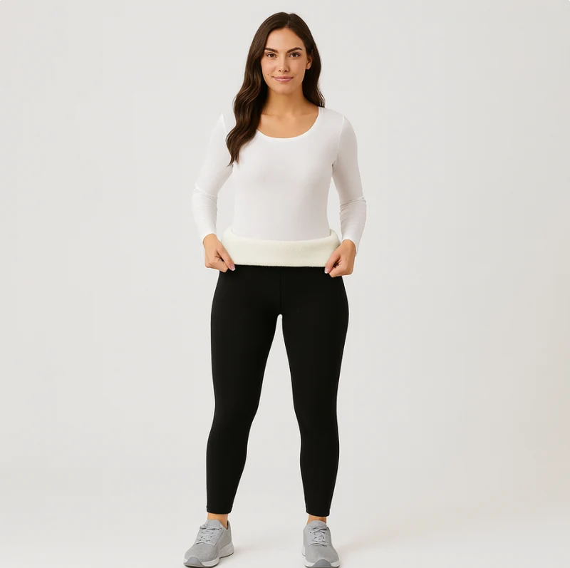 Selora | Kuschelige Thermo-Leggings mit Sherpa-Futter für Damen