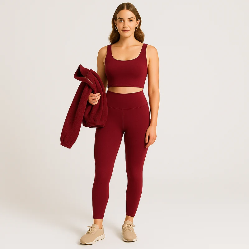 Marlis | Fleecegefüttertes Yoga-Outfit-Set