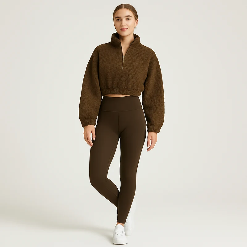 Marlis | Fleecegefüttertes Yoga-Outfit-Set