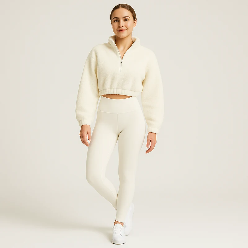 Marlis | Fleecegefüttertes Yoga-Outfit-Set