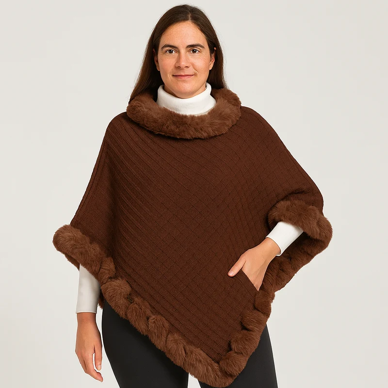 Amelinde | Herbst & Winter Pullover Schal Cape Mantel