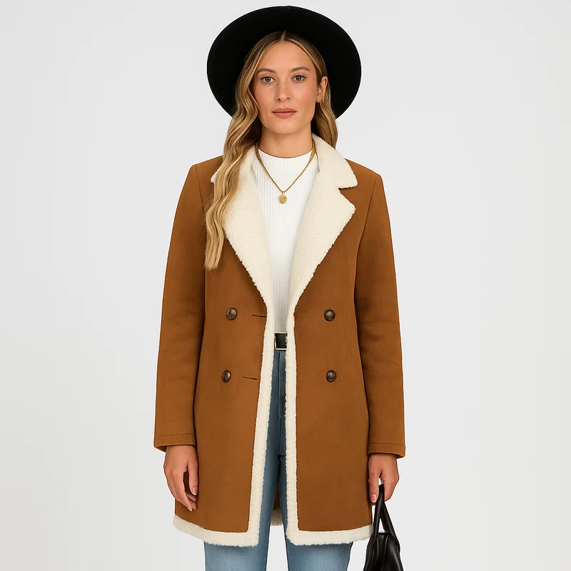 Gerlina | Stylischer Langarmmantel für Damen