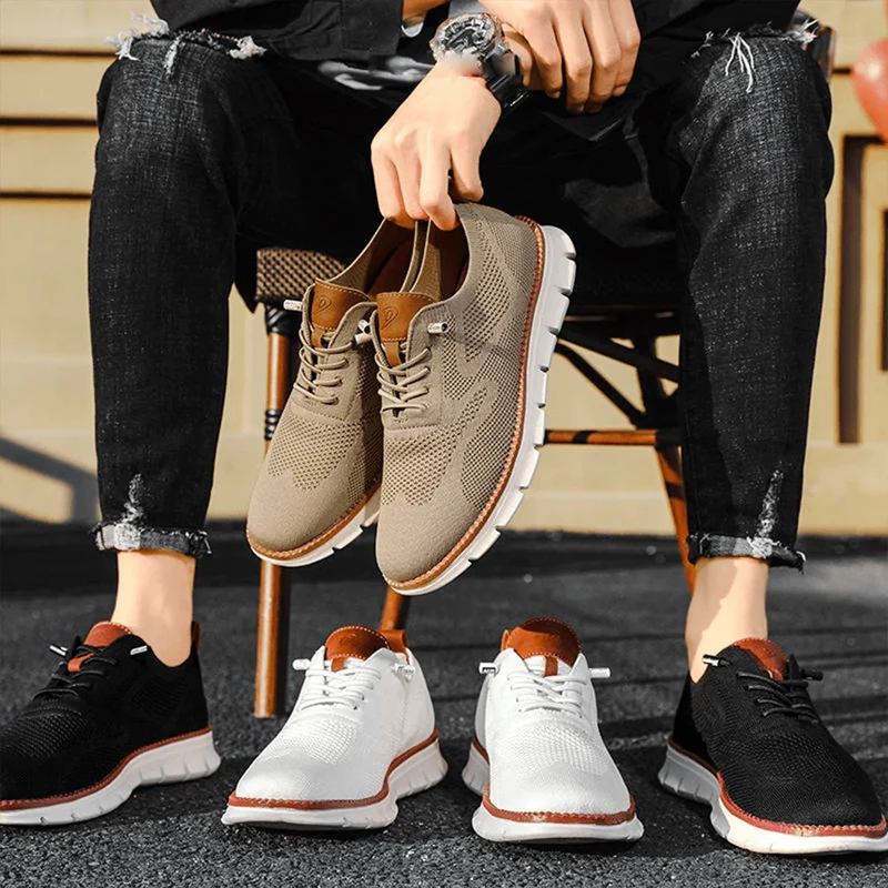 Leichte und atmungsaktive elegante Sneakers für Männer mit Anti-Rutsch-Design