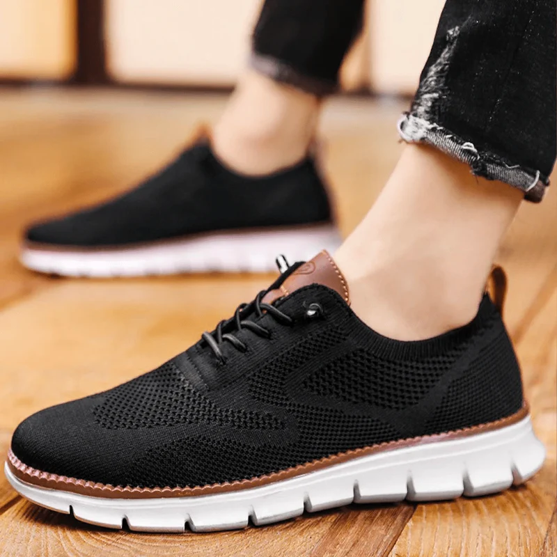Leichte und atmungsaktive elegante Sneakers für Männer mit Anti-Rutsch-Design