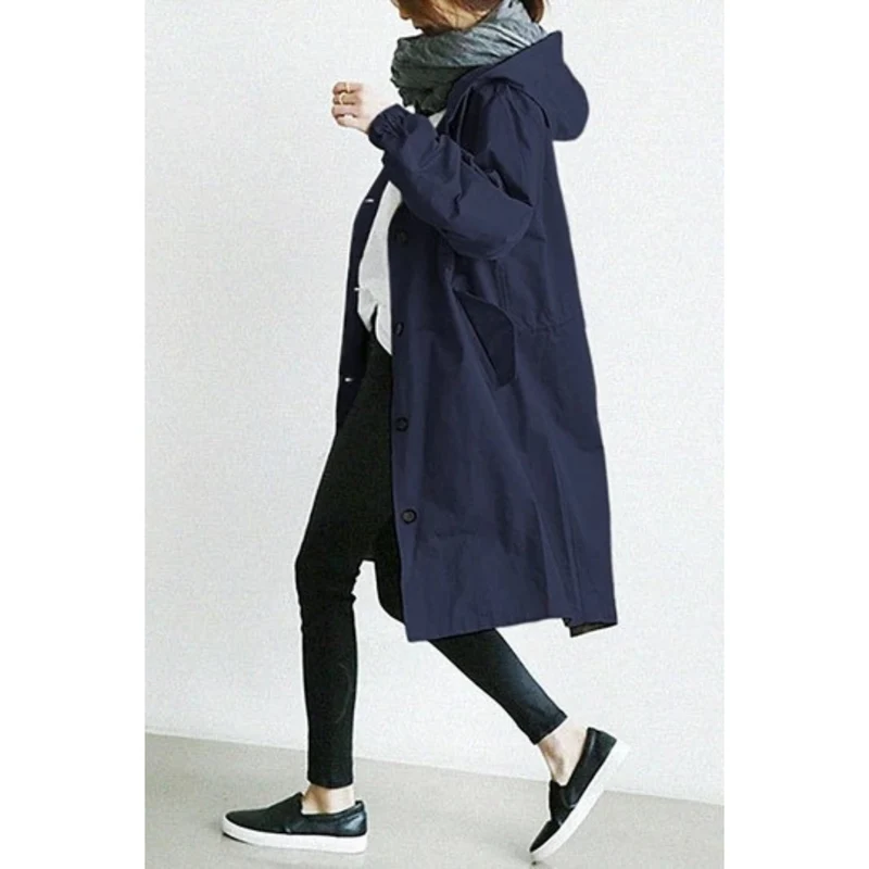 CELINE | Langer Trenchcoat mit Kapuze – Stilvoll & Funktional