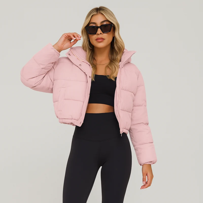 Alora | Winterjacke mit plissiertem Kordelzug