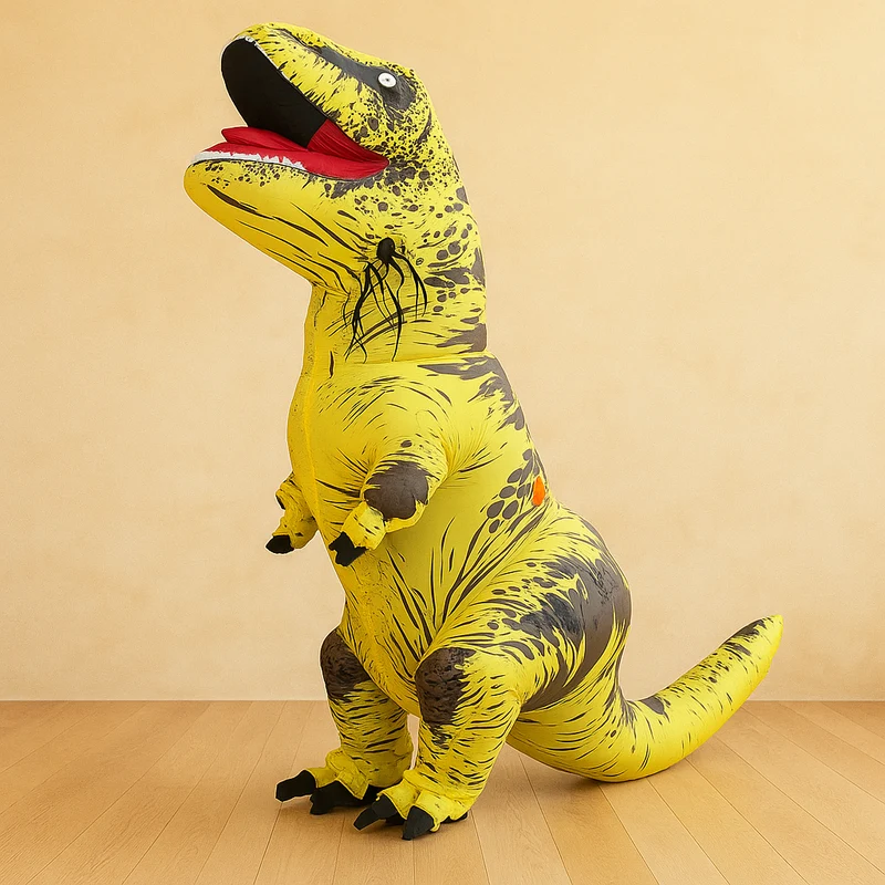 DinoRampage | Aufblasbares T-Rex-Kostüm für Halloween und Partys