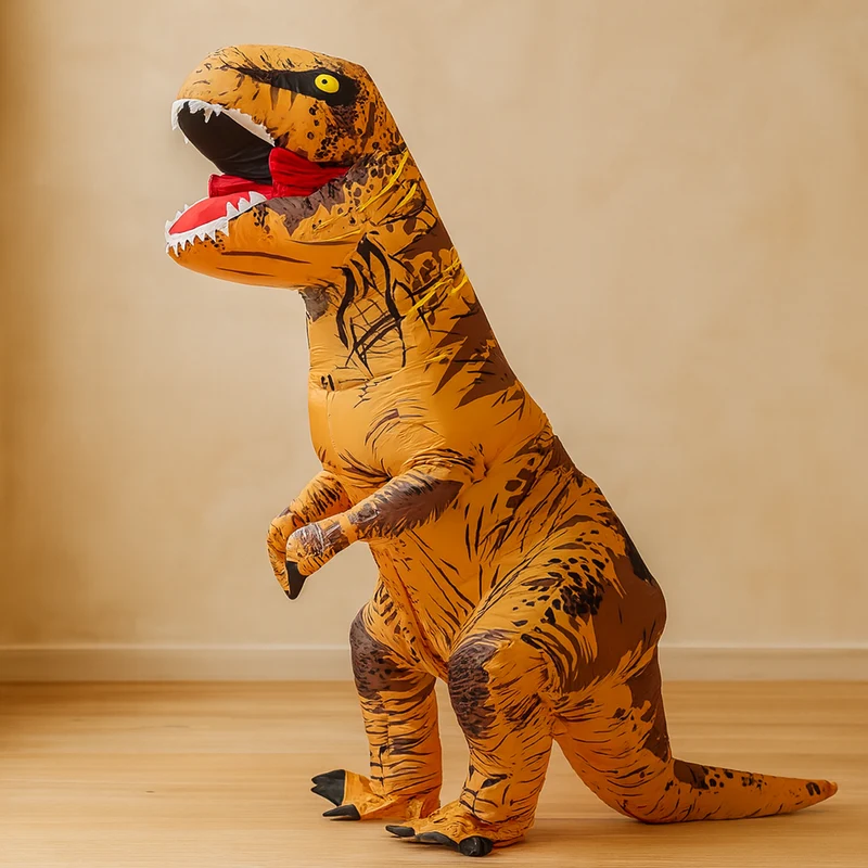 DinoRampage | Aufblasbares T-Rex-Kostüm für Halloween und Partys