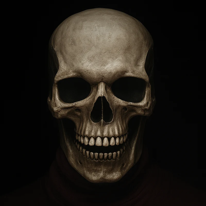 BoneReign | Realistische Totenkopfmaske mit beweglichem Kiefer