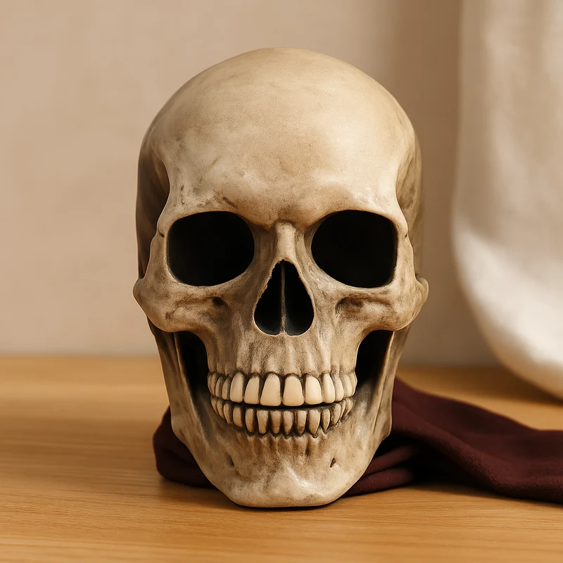 BoneReign | Realistische Totenkopfmaske mit beweglichem Kiefer