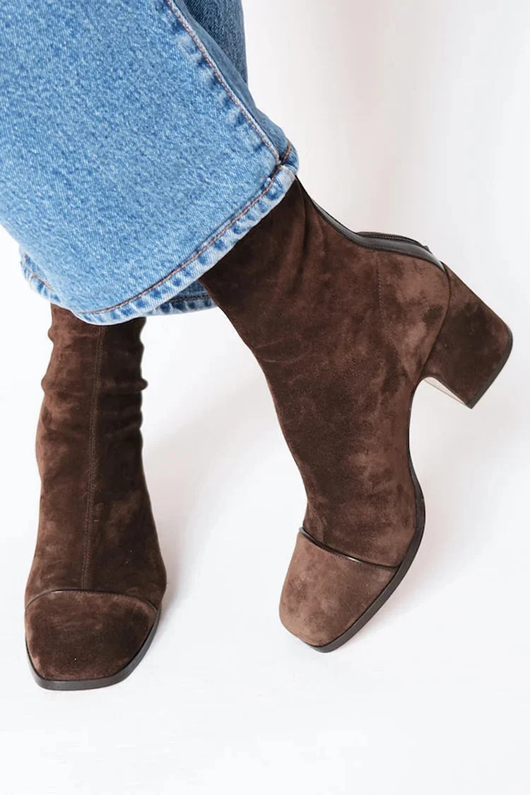 Katharina | Elegante Wildleder Stiefel für Damen im Herbst