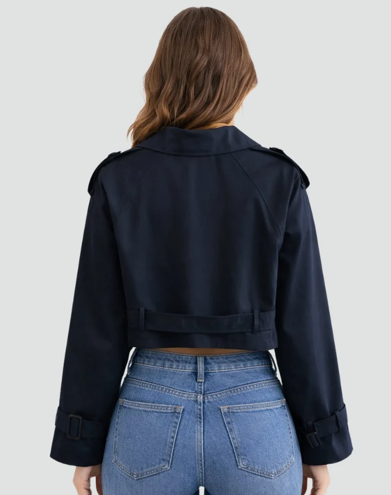 Marlene | Damen Kurze Jacke im eleganten Trench-Stil