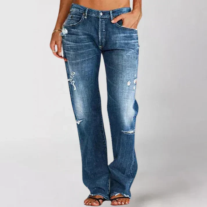 Ella | Damen Jeans mit breitem Bein zum Entspannen