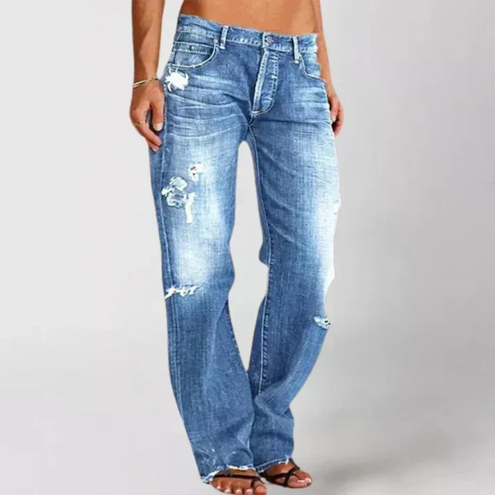 Ella | Damen Jeans mit breitem Bein zum Entspannen