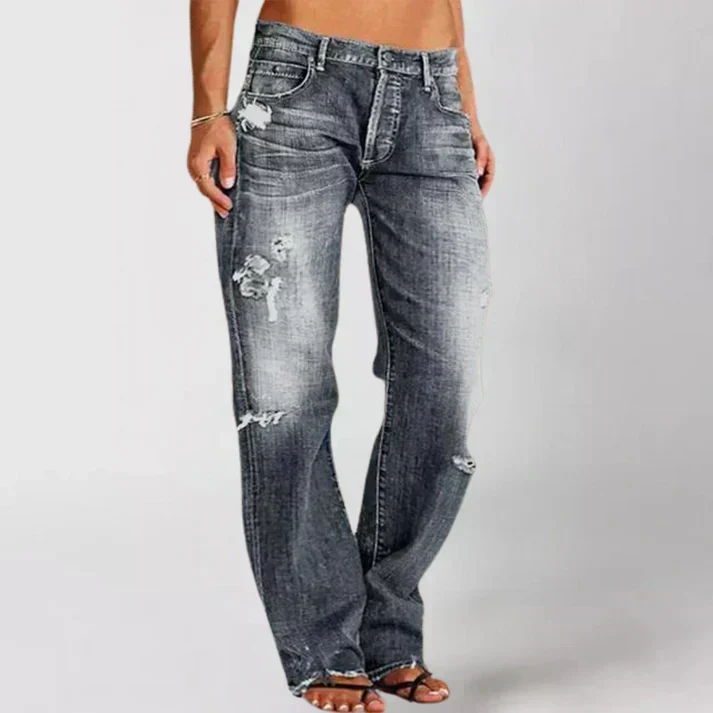 Ella | Damen Jeans mit breitem Bein zum Entspannen