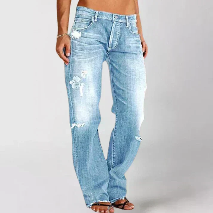 Ella | Damen Jeans mit breitem Bein zum Entspannen