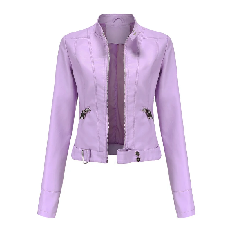 Marlene | Damen Lederjacke für den Herbst mit Gürtel