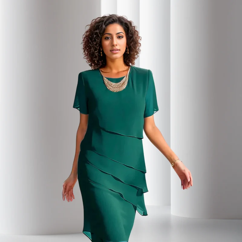 Julia | Damen Festliches Chiffonkleid für Hochzeiten