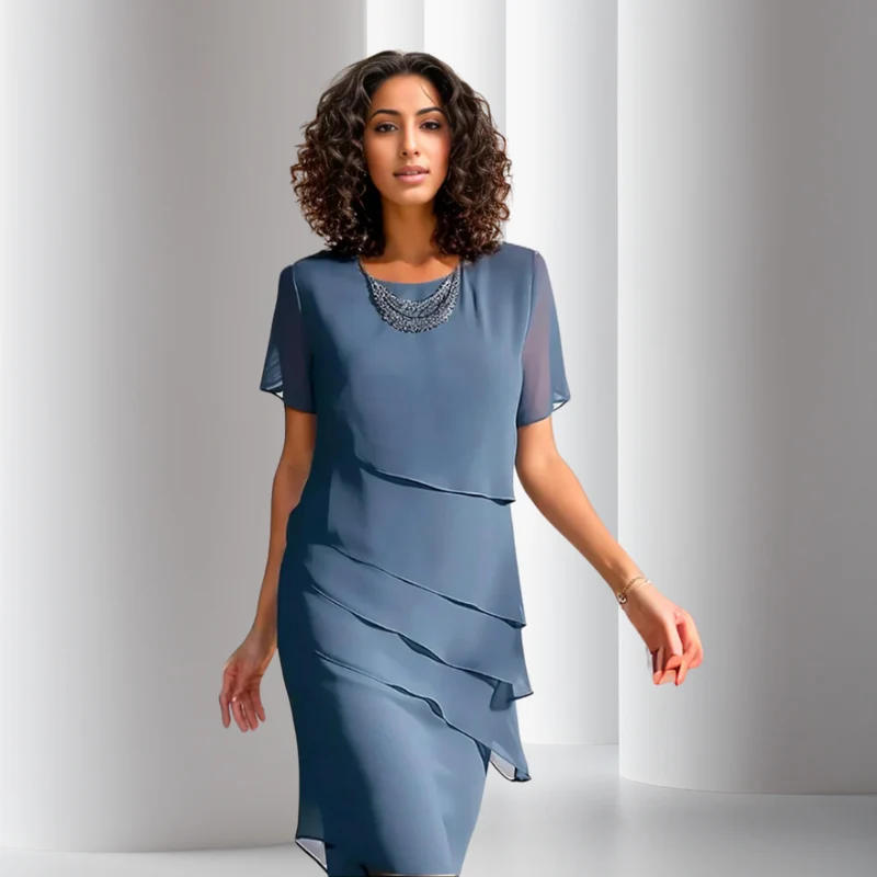 Julia | Damen Festliches Chiffonkleid für Hochzeiten
