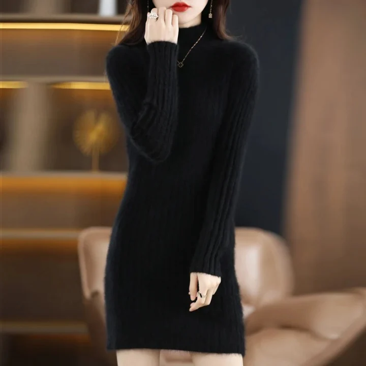 Amelie | Damen Strickkleid Herbst für Hochzeitsgäste