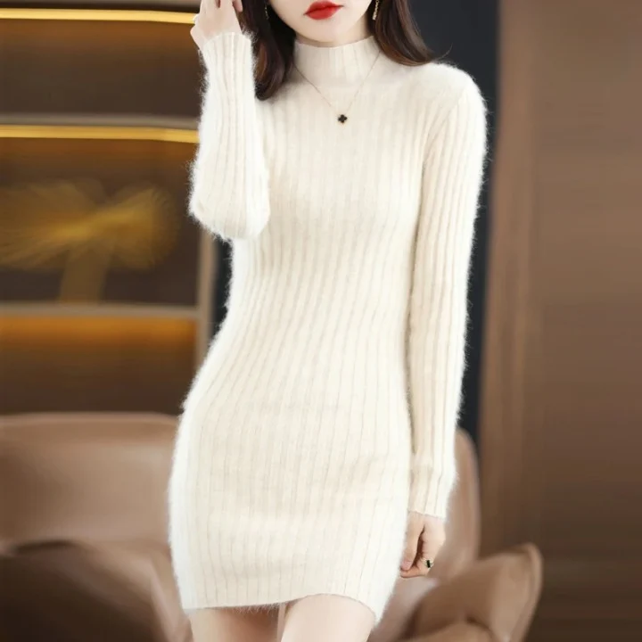 Amelie | Damen Strickkleid Herbst für Hochzeitsgäste