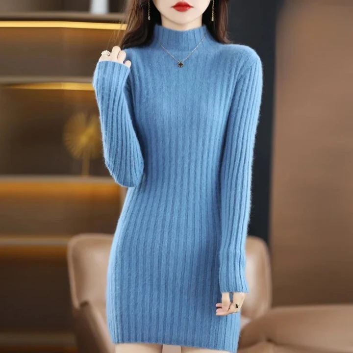 Amelie | Damen Strickkleid Herbst für Hochzeitsgäste