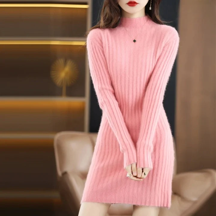 Amelie | Damen Strickkleid Herbst für Hochzeitsgäste