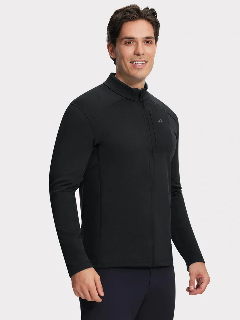 Men's Dynamic Full-Zip Grid Fleece Jacket