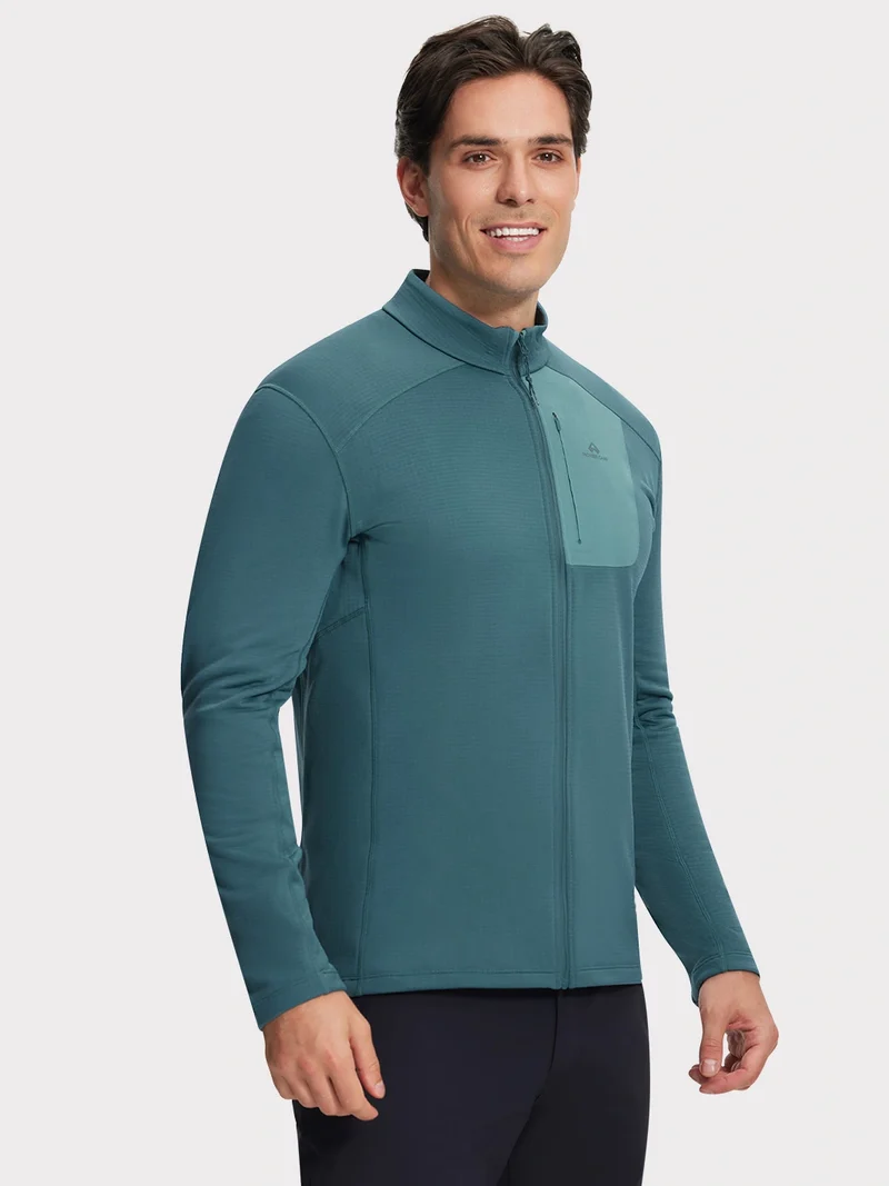 Men's Dynamic Full-Zip Grid Fleece Jacket