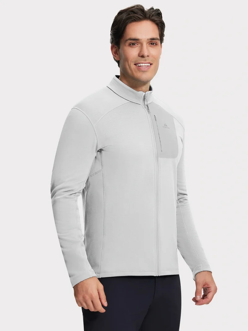 Men's Dynamic Full-Zip Grid Fleece Jacket