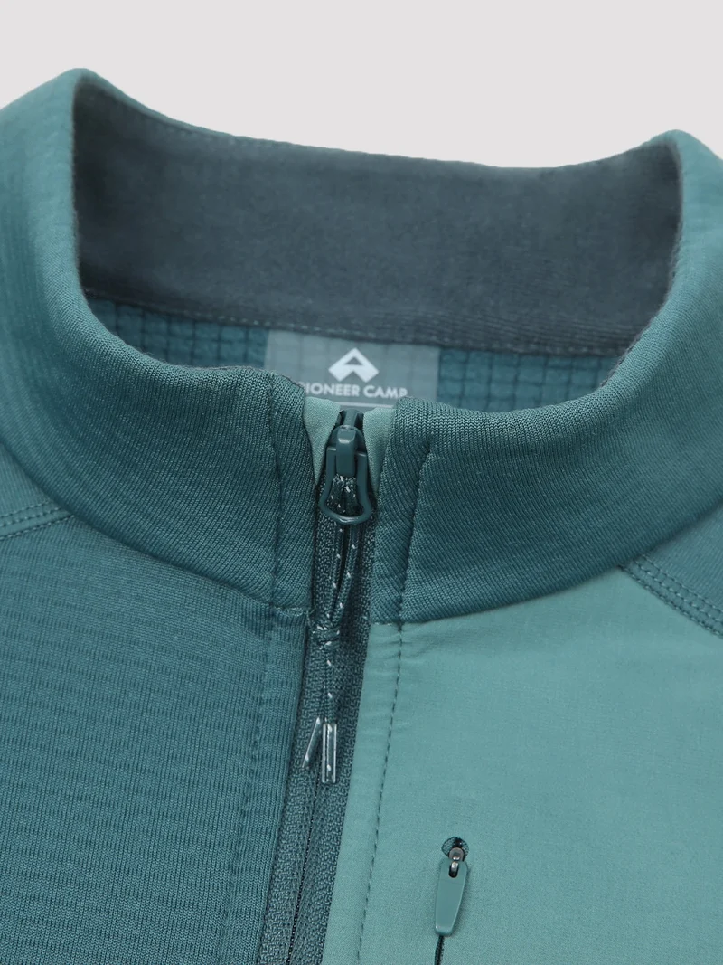 Men's Dynamic Full-Zip Grid Fleece Jacket
