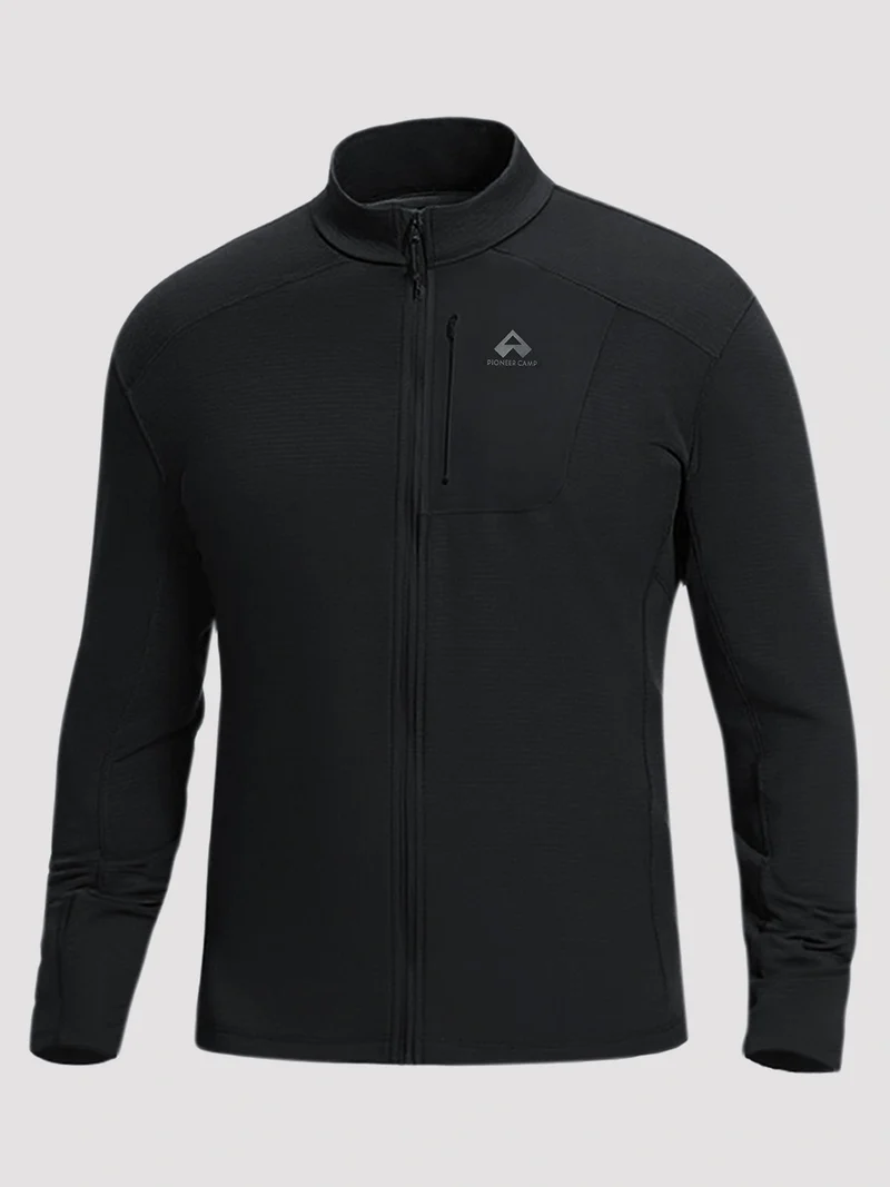 Men's Dynamic Full-Zip Grid Fleece Jacket