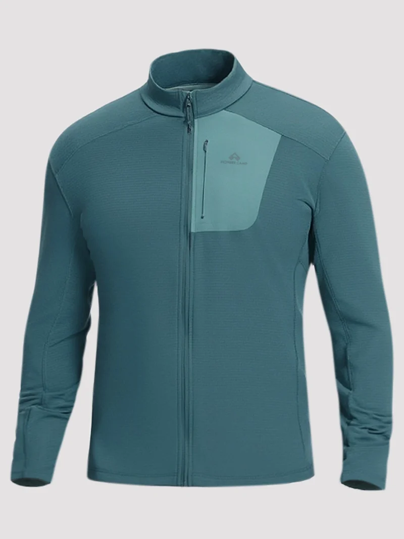 Men's Dynamic Full-Zip Grid Fleece Jacket