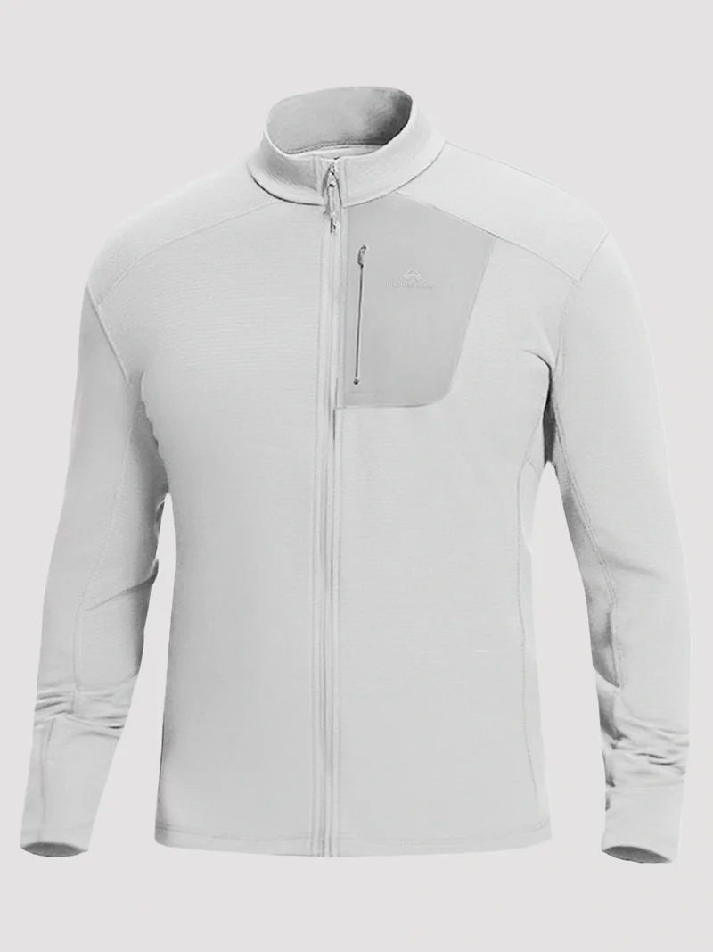 Men's Dynamic Full-Zip Grid Fleece Jacket