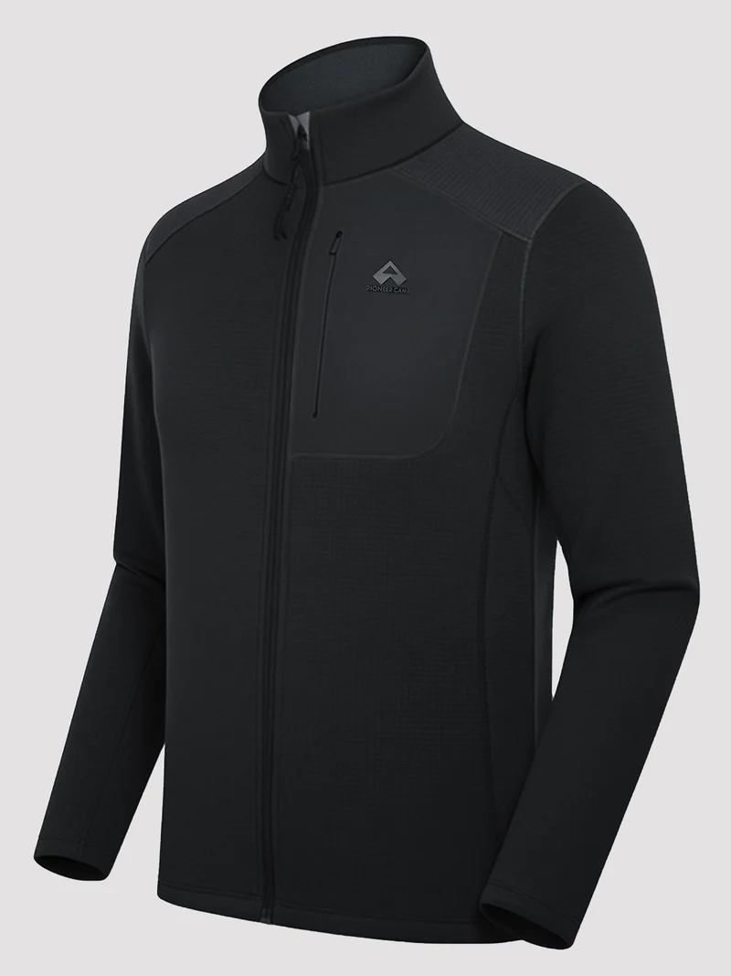 Men's Dynamic Full-Zip Grid Fleece Jacket