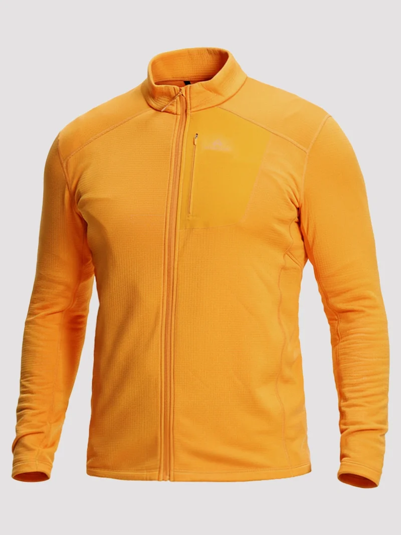 Men's Dynamic Full-Zip Grid Fleece Jacket