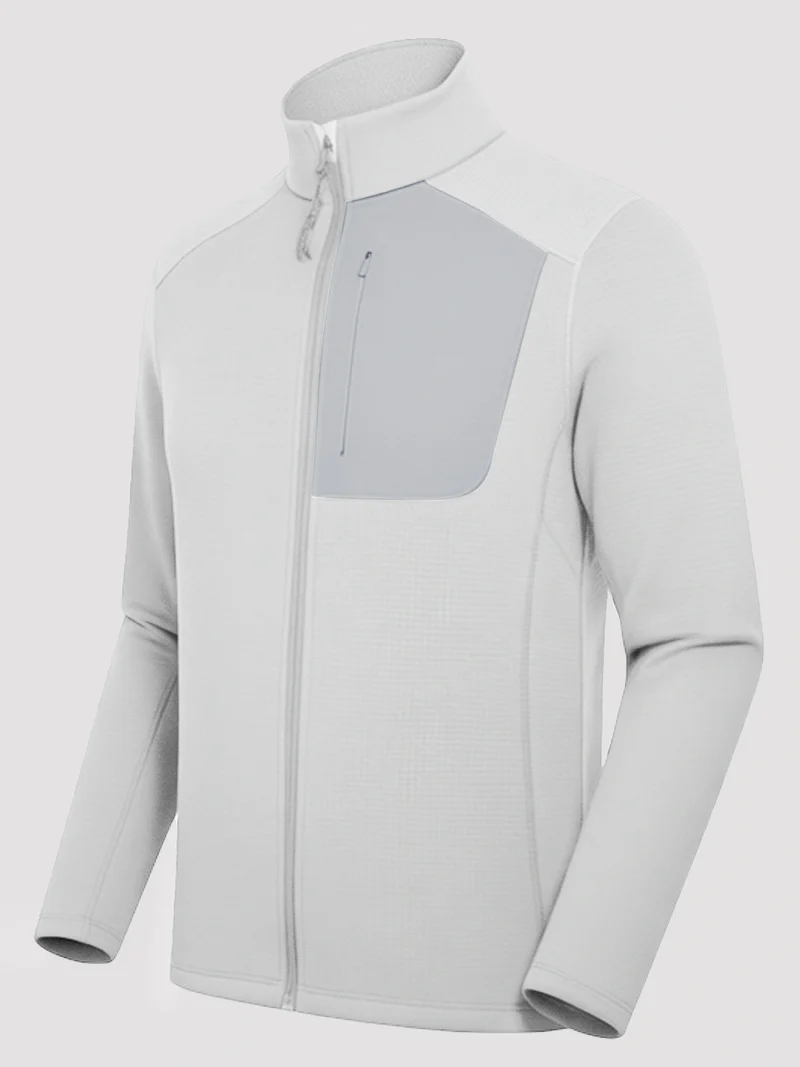 Men's Dynamic Full-Zip Grid Fleece Jacket