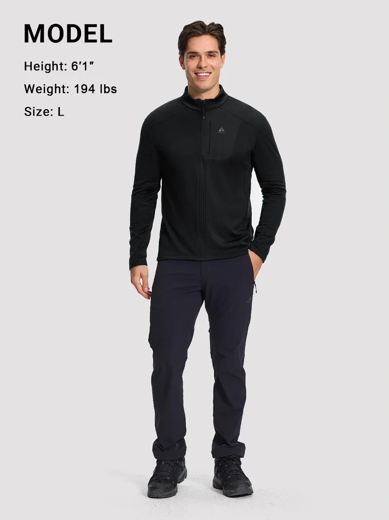 Men's Dynamic Full-Zip Grid Fleece Jacket
