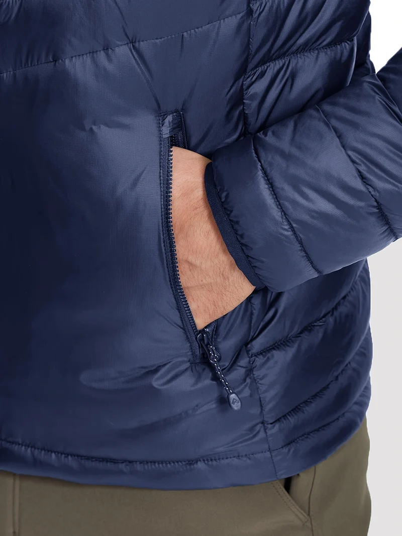 Men's Lightweight Water-Resistant Stand Collar Puffer Jacket