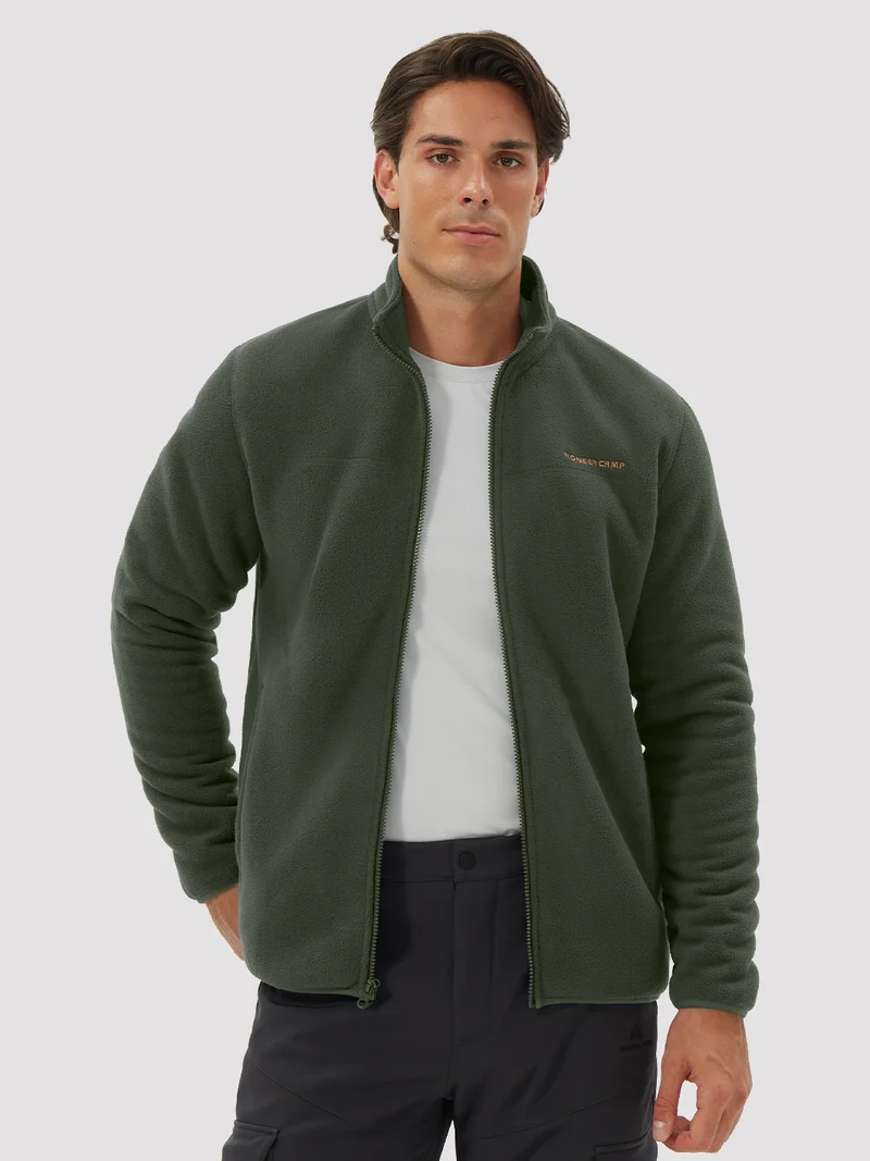 Men's Sherpa-Lined Polar Fleece Full-Zip Winter Jacket