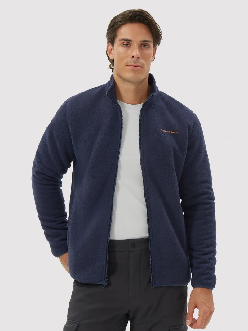 Men's Sherpa-Lined Polar Fleece Full-Zip Winter Jacket