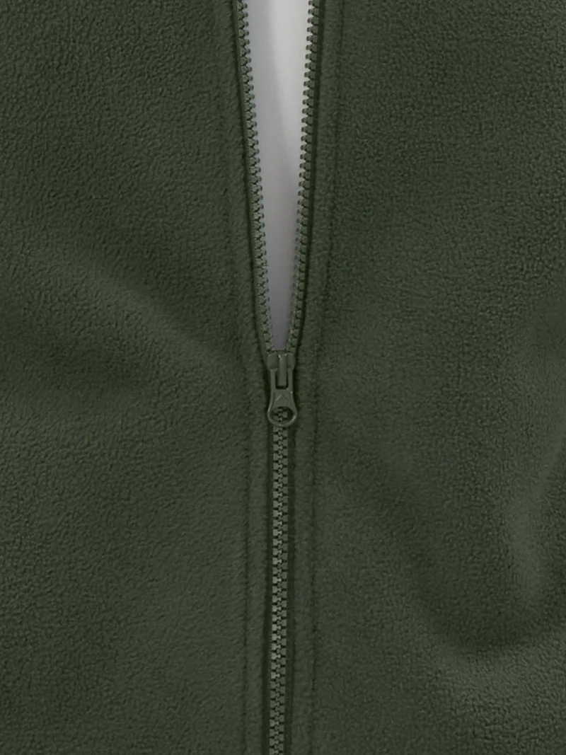 Men's Sherpa-Lined Polar Fleece Full-Zip Winter Jacket