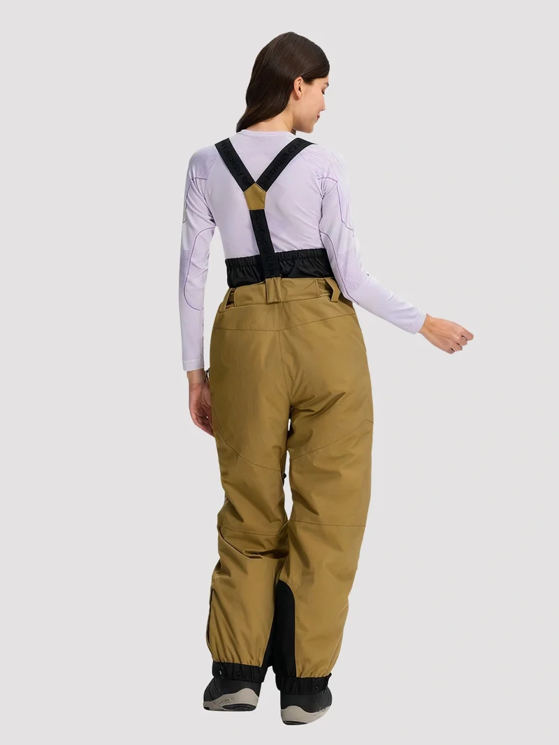 Women's 15K Waterproof Insulated Ski Bibs with Suspenders
