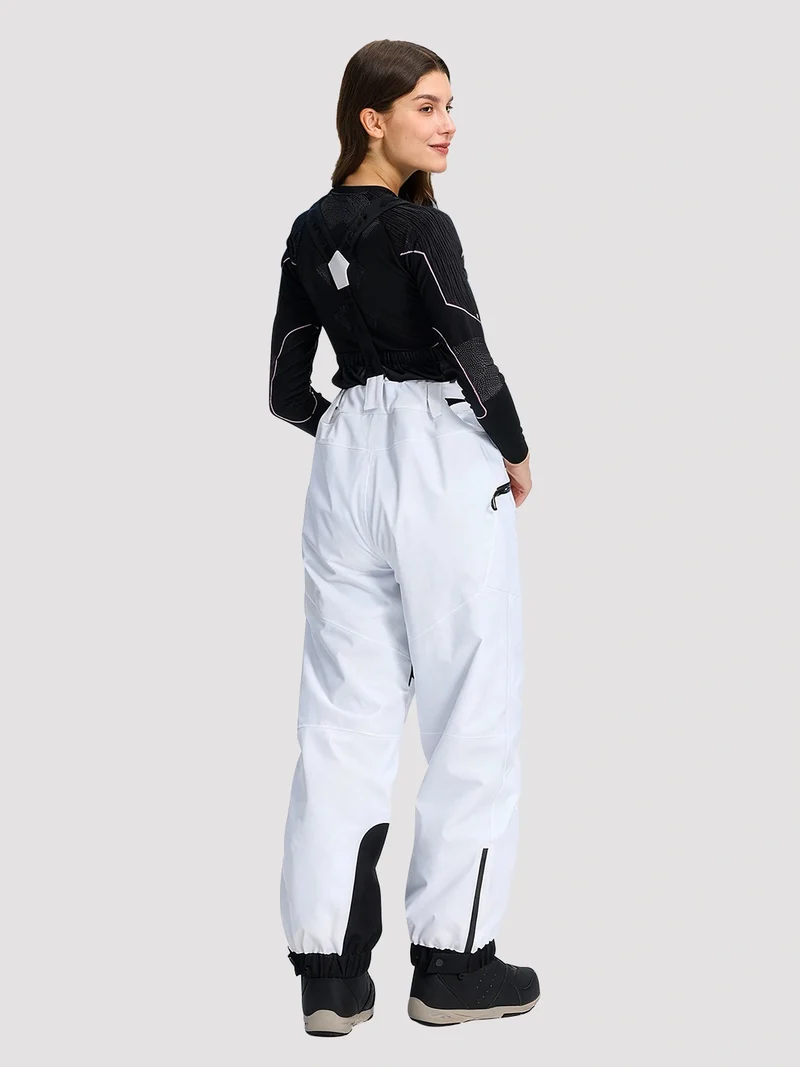 Women's 15K Waterproof Insulated Ski Bibs with Suspenders