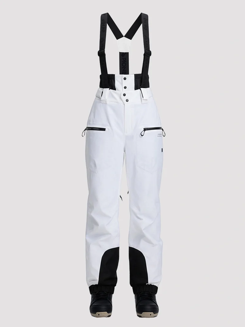 Women's 15K Waterproof Insulated Ski Bibs with Suspenders